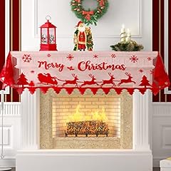 Christmas mantle scarf for sale  Delivered anywhere in USA 