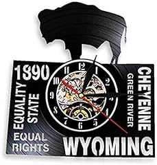 Vinyl clock wyoming for sale  Delivered anywhere in Ireland