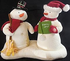 Hallmark Mr and Mrs Snowman Jingle Pals Plush Singing for sale  Delivered anywhere in USA 