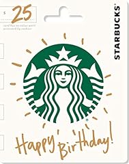 Starbucks happy birthday for sale  Delivered anywhere in USA 