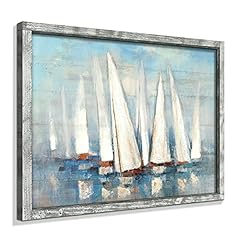 Coastal framed painting for sale  Delivered anywhere in USA 