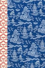 Blue red chinoiserie for sale  Delivered anywhere in Ireland