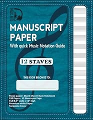 Manuscript paper blank for sale  Delivered anywhere in USA 
