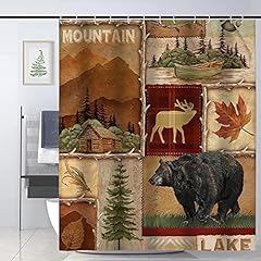 Cabin shower curtain for sale  Delivered anywhere in USA 