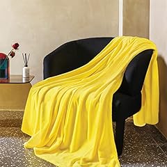 Yellow throw blanket for sale  Delivered anywhere in USA 