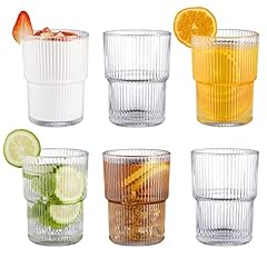 Bjmedym ribbed glassesware for sale  Delivered anywhere in USA 