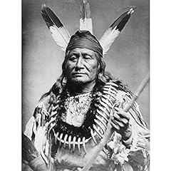 Vintage Photography Portrait Rushing Eagle Sioux Native for sale  Delivered anywhere in Canada