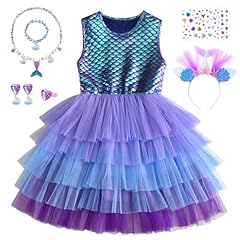 Vestito sirena bambina usato  Spedito ovunque in Italia 