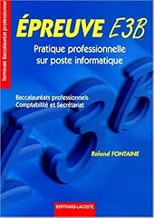 Epreuve e3b terminale d'occasion  Livré partout en France