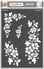 CrafTreat Flowers Stencils for Painting on Wood, Canvas, Paper, Fabric, Floor, Wall and Tile - Bunch of Blooms - Size: A4 - Reusable DIY Art and Craft Stencils for Home Decor - Flower templates for sale  Delivered anywhere in Canada