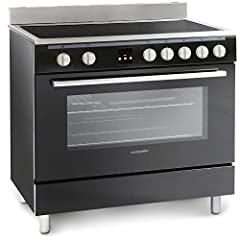 Montpellier 90cm Electric Range Cooker - Black, used for sale  Delivered anywhere in UK