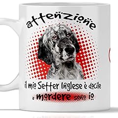 Tazza setter inglese usato  Spedito ovunque in Italia 