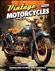 Vintage motorcycles coloring for sale  Delivered anywhere in USA 