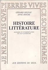 Histoire littérature. histoir d'occasion  Livré partout en France