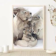 Lion lioness canvas for sale  Delivered anywhere in USA 