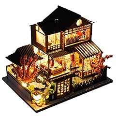 Used, Miniature Wooden Dollhouse Japanese/Seaside/Auto Market for sale  Delivered anywhere in UK