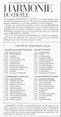 Harmonie couple encyclopédie d'occasion  Livré partout en France
