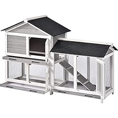 LIFE CARVER Wooden Rabbit Hutch Backyard Guinea Pig for sale  Delivered anywhere in UK