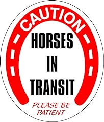 Caution horses sticker for sale  Delivered anywhere in UK