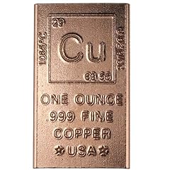 Ounce copper bar for sale  Delivered anywhere in UK