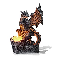 CARVIA Gifts Dragon Statue with tea light holder - for sale  Delivered anywhere in USA 