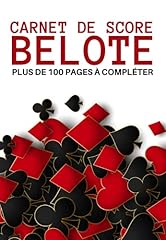 Carnet score belote d'occasion  Livré partout en France