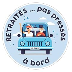Sticker voiture retraités. d'occasion  Livré partout en France
