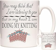 Knitting mug may for sale  Delivered anywhere in UK