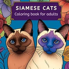 Siamese cats coloring for sale  Delivered anywhere in Ireland