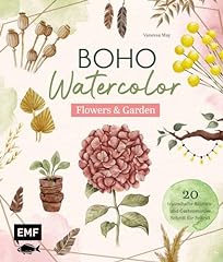 Boho watercolor flowers gebraucht kaufen  Wird an jeden Ort in Deutschland