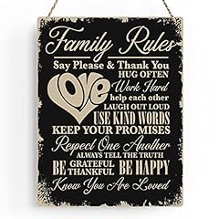 Rustic family rules for sale  Delivered anywhere in USA 