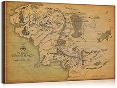 Middle earth map for sale  Delivered anywhere in USA 