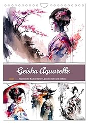 Geisha watercolors japanese for sale  Delivered anywhere in USA 