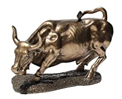 9.5 Inch Figurine Replica Wall Street Bull Polished for sale  Delivered anywhere in Canada