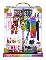 Rainbow High Deluxe Fashion Closet for 400+ Looks! Portable Clear Acrylic Playset Features 31+ Designer Doll Clothing & Accessories, Gift for Kids & Collectors, Toys for Kids Ages 6 7 8+ to 12 Years for sale  Delivered anywhere in Canada