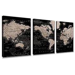 Vintage map canvas for sale  Delivered anywhere in USA 