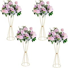 Used, Gold Vases Centerpieces for Wedding Geometric Metal for sale  Delivered anywhere in Canada