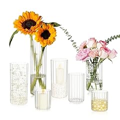 7pcs cylinder vases for sale  Delivered anywhere in USA 