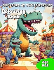 Dinosaurs fairground colouring for sale  Delivered anywhere in UK