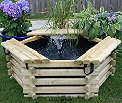 New Garden Pool 50 Gallon with Liner Fish Pond Tank for sale  Delivered anywhere in UK