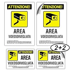 Evm cartelli videosorveglianza usato  Spedito ovunque in Italia 