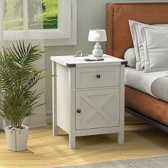 Farmhouse nightstand charging for sale  Delivered anywhere in USA 
