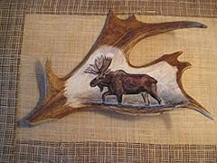 Carved painted moose for sale  Delivered anywhere in USA 
