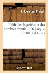 Table logarithmes nombres d'occasion  Livré partout en France