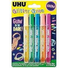 Uhu glitter fluorescente usato  Spedito ovunque in Italia 