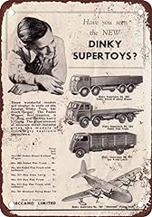 SIGNCHAT 1947 Dinky Supertoys Metal Tin Sign 8X12 Inches for sale  Delivered anywhere in UK