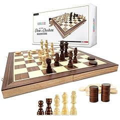 Wooden chess checkers for sale  Delivered anywhere in USA 
