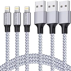 iPhone Charger, TAKAGI Lightning Cable 3PACK 6FT Nylon for sale  Delivered anywhere in USA 