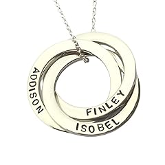 Personalised linked circles for sale  Delivered anywhere in UK