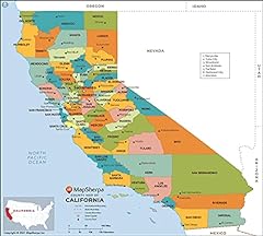 California counties map for sale  Delivered anywhere in USA 